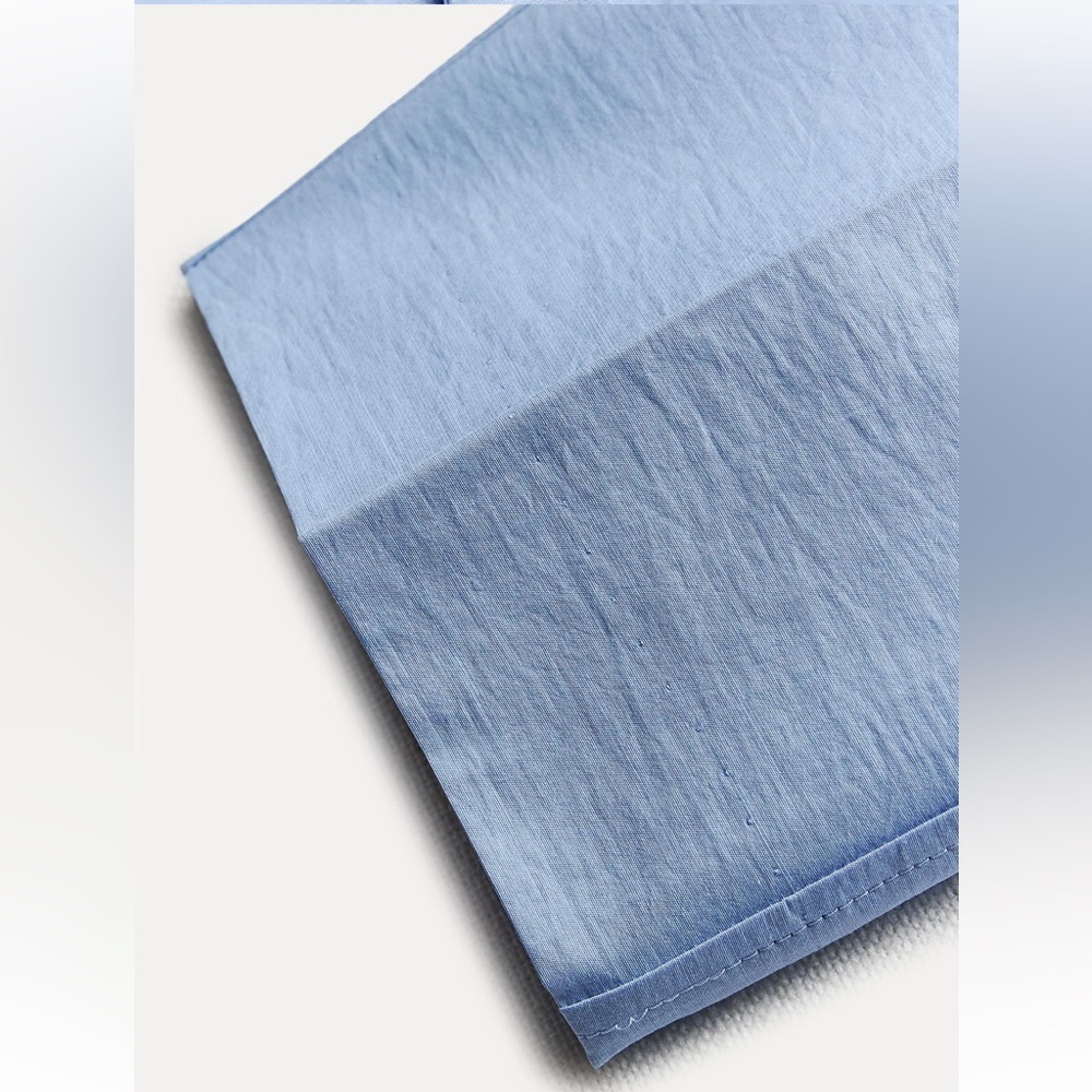 Zara Light Blue Straight Leg Pants - Picture 9 of 16